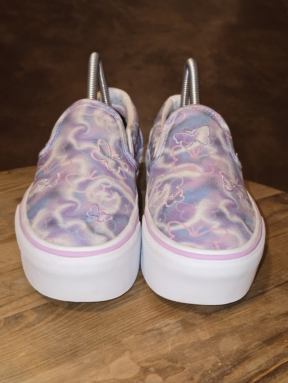 VANS Classic Slip-On Stackform Butterfly Dreams Platform Sneakers M5.5 W7 - Picture 2 of 8